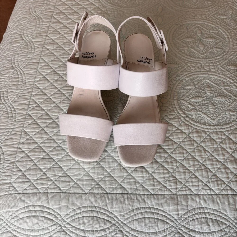 White Platform Heels - Jeffrey Campbell - Picture 5 of 9